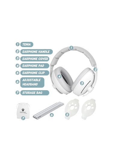 Bebek Kulak Koruması, 2'si 1 Arada Bebek Kulaklığı, Gürültü