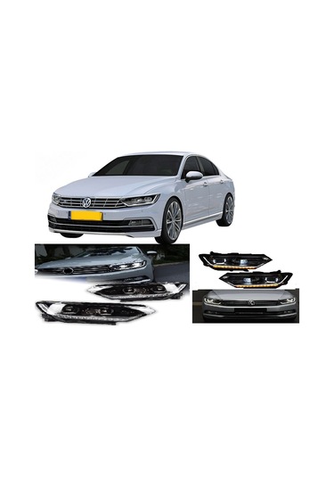VW PASST B8 2014-2019 R LİNE LEDLİ ÖN FAR