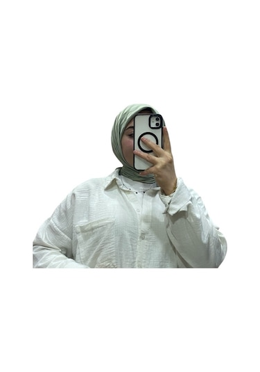 Losyana Jakarlı Su Yolu Desenli Eşarp 1034 Mint Yeşili
