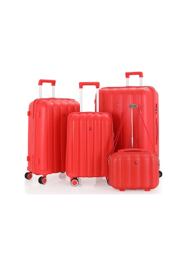 Mçs Polipropilen 4lü Valiz Seti V305 S21yy1000080-set 00004 Kırmızı