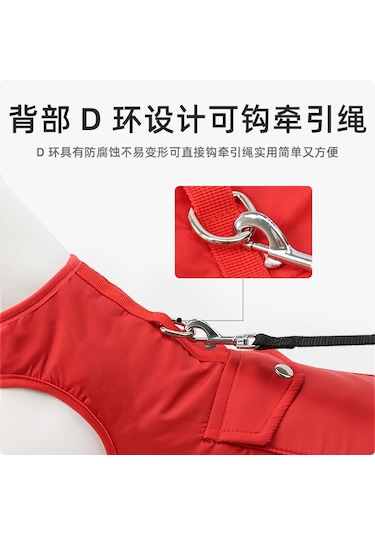 Hfambition Kışlık Çift Taraflı Köpek Montu - Isı Sağlama, Su Geçirmez, Reflektörlü Büyük Irklar İçin, Mevcut Stok, Mavi Xs 1-2 Kg Diğer