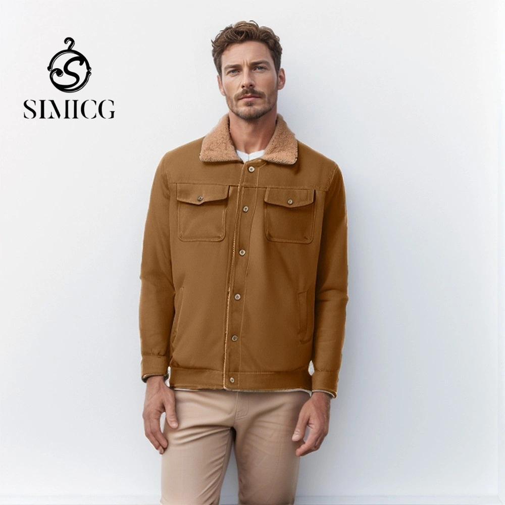 Erkek Sonbahar Ve Kış Ceketleri, Kadife Pamuklu İş Kıyafetleri, Günlük Ceketler, Erkek Montları Kahverengi