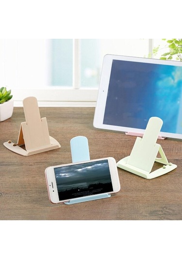 Mini Kart Tipi Cep Telefonu Tutucu Cep Telefonları Standı Tablet Katlanabilir Masaüstü Standı Ev Dekorasyonu İçin Ayarlanabilir Açı