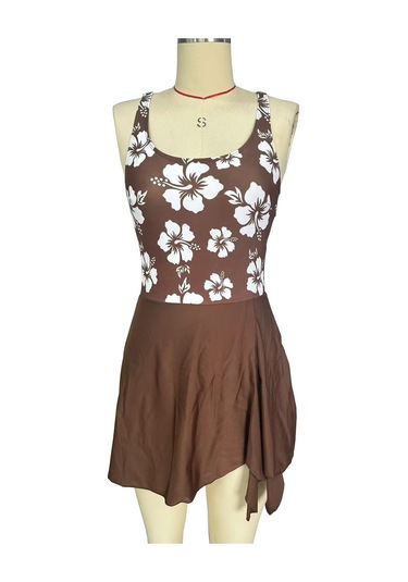 "ınce" Baskıtek Parça Mayo Plaj Tatil İnce Mizaçtek Parça Mayo Haki