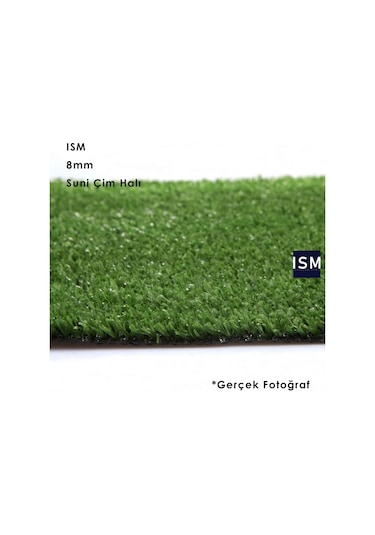 Ism - Suni Yapay Çim Balkon Halı - 8Mm - Yeşil Renk