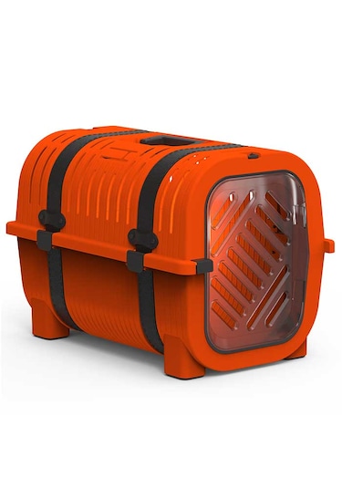 Rainbow Turuncu-kahverengi Kemer Kedi Taşıma Box