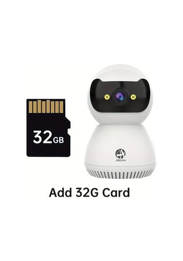 Xuweiwei Jooan 2mp Full Hd Güvenlik Kamerası St9c 32g Card Renkli Gece Görüşü İki Yönlü Ses Hareket Algılama 5g 2 4g Wifi Ev İçi Gözetim