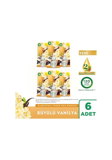 Elektrikli Oda Kokusu Yedek Şişe Büyülü Vanilya 6x19 Ml