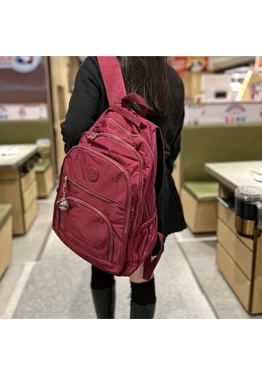 Honeybeeshop Yeşil Ordu Büyük Minimalist Spor Sırt Çantası Dayanıklı Nylon Laptop Tablet Bölmeli Yeşil Ordu