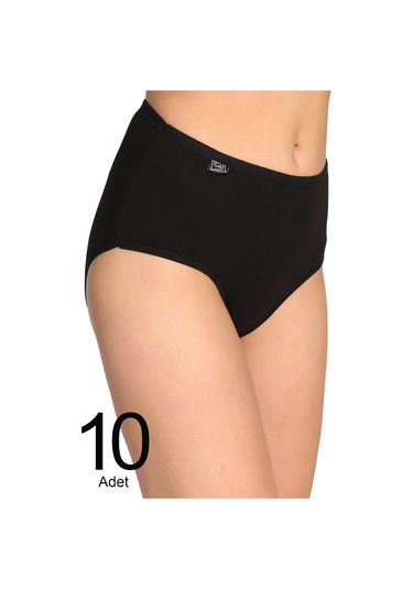 Bonbonetti Kadın Siyah 10'Lu Paket  Likralı Bato  Elf568T0924Ccm10 Karışık Kadın Külot Çok Renkli
