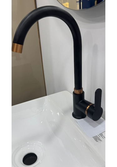 Armour Armatür Mutfak Bataryası Siyah Rose Siyah