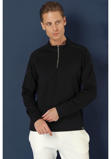 Swt 012 Swea Slim Fit Lacivert Spor 47 - Sweatshırt Lacivert