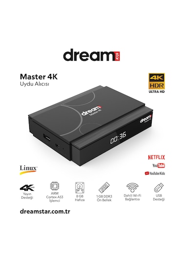 Dreamstar Master 4k Uydu Alıcı