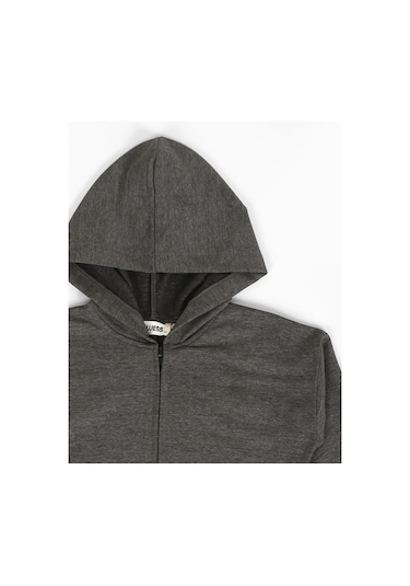 Luess Çocuk Unisex Fermuarlı Hırka-antrasit Antrasit