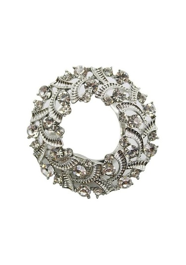 Novahub Parti İçin Eşarp Tokası Parlak Hafif Zarif Eşarp Broş Çok Renkli Çok Renkli