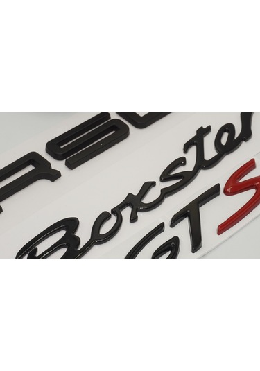 Porsche Boxster GTS Bagaj 3M 3D ABS Yazı Logo Amblem Seti