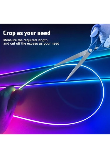 Xuweiwei Dreamcolor Car Led Light 2025 Yeni Çok Renkli Araç İçi Led Dekoratif Işık Şeridi Tesla Jeep Suv