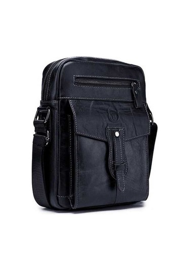 Novahub Boğa Kaptanı 053 Erkek Messenger Çantası, Cowhide Büyük Kapasite, Küçük Siyah Diğer Renkler, Evrak Çantası Çok Renkli