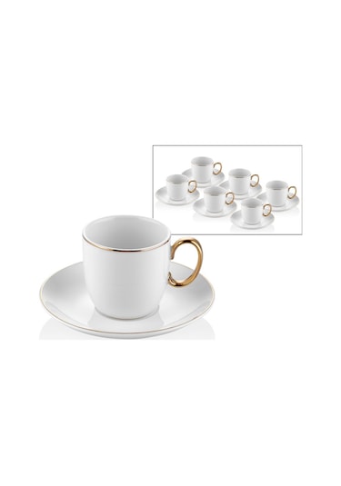 Bloom Gold 6lı Yaldızlı Kahve Fincanı Takımı
