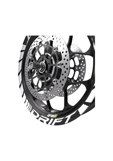 Mondial Drift Jant Şeridi Fosforlu Beyaz