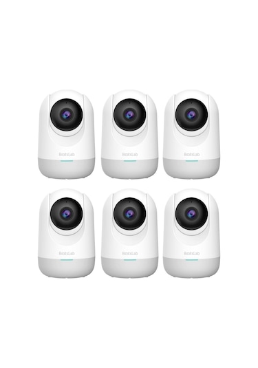 Botslab 360+ C211 2k Pro Medium Bundle Wifi 360 Akıllı Güvenlik Kamerası Bebek Monitörü Evcil Hayvan Kamerası İç Mekan Kamerası Ip Kamera 6'lı Paket