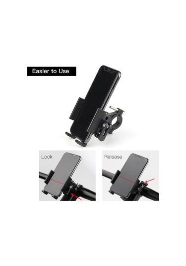 Springsun Hızlı Çıkarılabilir Bisiklet Telefon Tutucu - Titreme Önleyici Alüminyum Ve Silikon