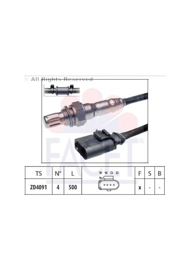 Vw Fabıa 1.2 (ön) Bzg 07→ Oksijen Sensörü 03e906262b 06a906262cs