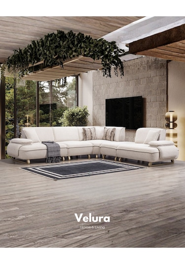 Vista Modüler Köşe Koltuk Takımı & Oturma Grubu Krem