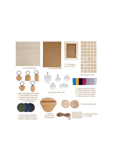 Two Trees Lazer Malzeme Kutusu 11 Çeşit Dıy Tedarik