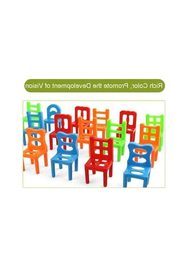 Flybuy Çocuklar İçin Taşınabilir Plastik Denge Sandalyeleri - 18 Parça Set, Eğlenceli Parti Oyunu Diğer