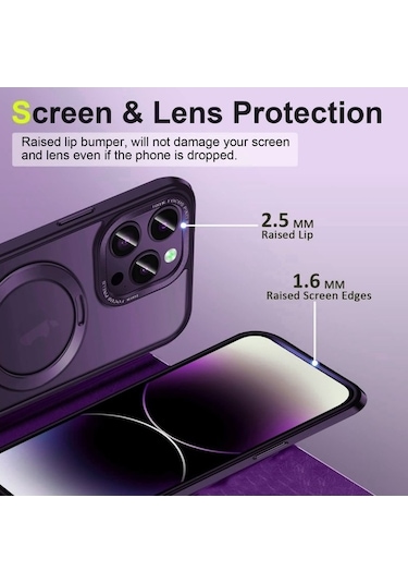 Bloomnest Cbtx İphone Uyumlu 14 Pro 3 İçin Magsafe Kılıf, 1 Cilt Hissetirici Tutucu Diğer