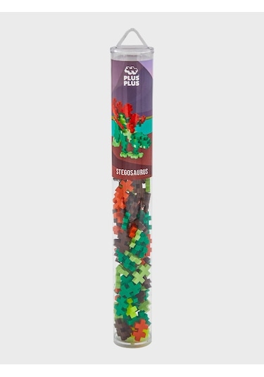 Plus - Plus Minecraft Temalı Silindir Kutuda Stegosaurus Lego Yapı Oyuncağı 100 Parça 4093