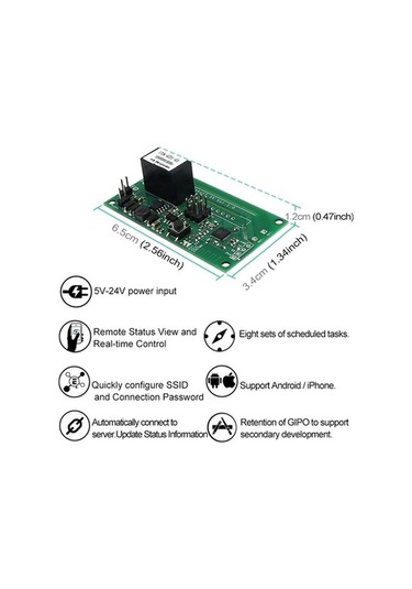 Fastbuy Sonoff Sv 10a 3 Kanallı Wifi Akıllı Anahtar Röle Modülü Alexa Google Home Uygun İos Android, Dc 5v-24v Elektrikli Cih