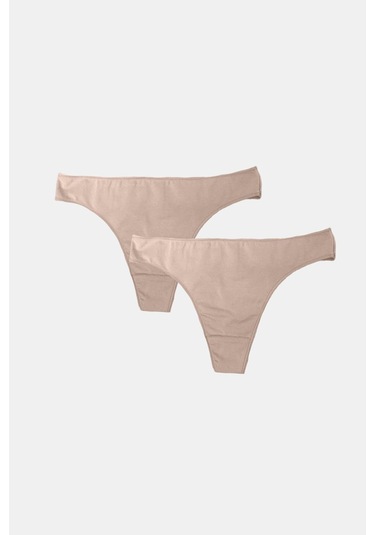 Malabadi Kadın Ten 2 Li Paket Modal String Tanga 186 Ten