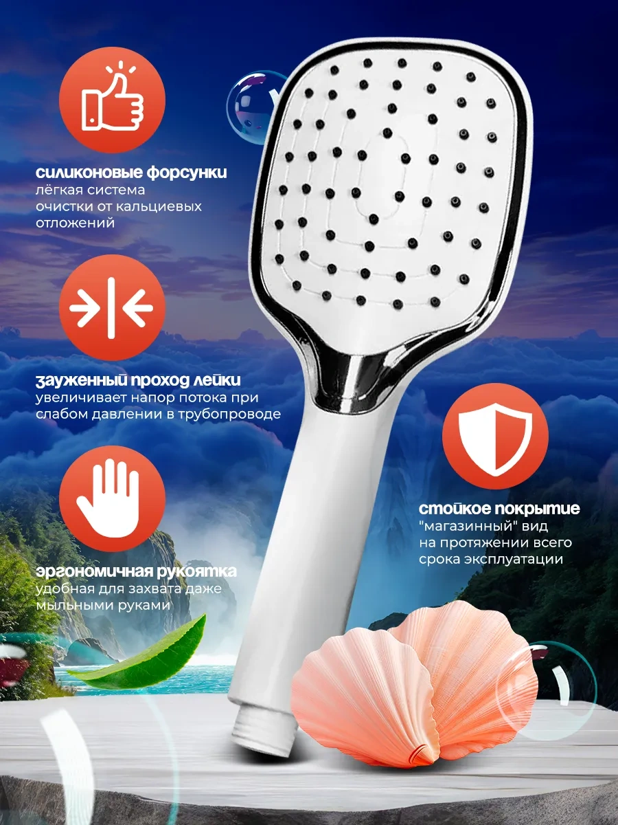 Okwater Büyük Duş Başlığı 308416479 Beyaz