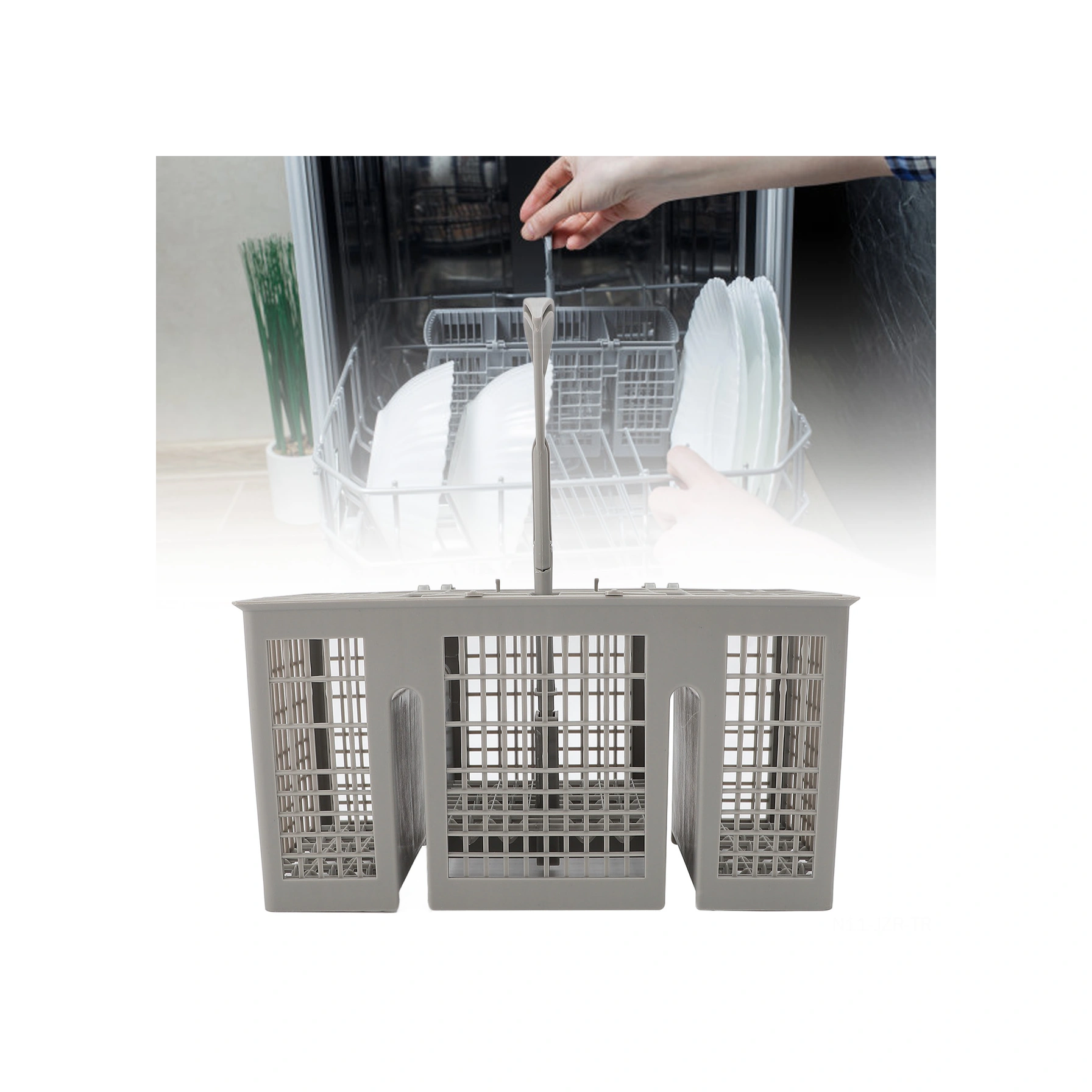 Geeroyoo Genel Tip Fırçalı Bulaşık Makinesi Çatal Bıçak Sepeti - Bpa'sız Plastik Malzeme - Yüksek Sicaklığa Dayanıklı - Kolay Bakım Diğer