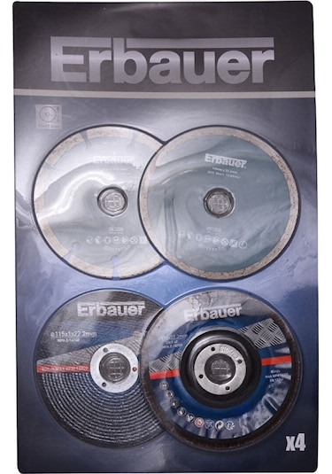Erbauer 115 MM Taşlama Diski 4'lü Paket