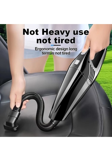 Fochsia Black Şarj Edilebilir Kablosuz El Süpürgesi Güçlü Emiş Ev Ofis Araç İçin Hepa Filtre