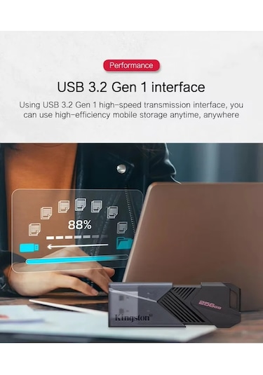 Kingston Usb 3.2 Kirpik Sürücü Kalem Sürücü Dtxon 64 Gb 128 Gb 256 Gb Usb Sopa 128gb Diğer