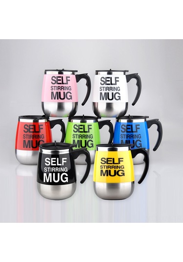 Ximistore9 Otomatik Karıştırıcı 400ml Kupa - Çay Kahve Süt İçin Elektrikli, Yemek Grubu Çelik, Pembe, Sponsorsuz Hediyelik Diğer