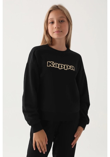 Kappa Kız Çocuk Sweatshırt - Siyah