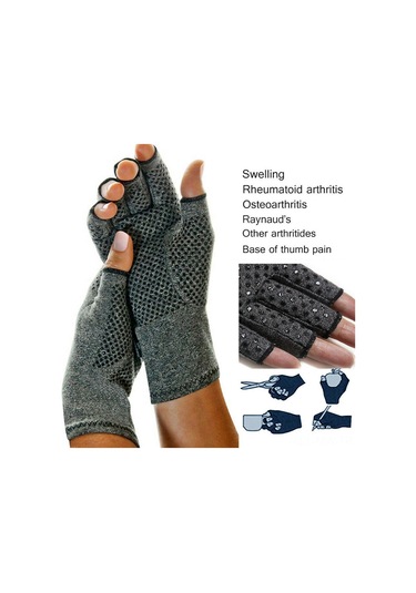 Moveevo Artrit Ağrıları İçin Pamuklu Baskı Eldiven - Esnek Ve Rahat Kullanım