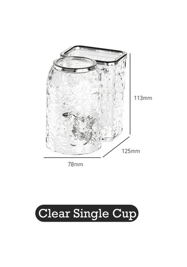 Wholesale11 Duvara Monte Diş Fırçası Rafı Su Dalgalanma Diş Şeffaf