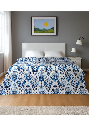 Cotton Collection Tek Kişilik Pike Akdeniz Çok Renkli