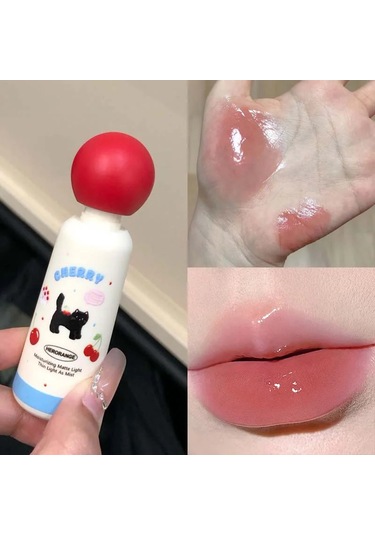 Jöle Ayna Dudak Sır Yapışmaz Dudak Tonu Nemlendirici Şeffaf Açık Pembe Ayna Su 01 2.5g Pembe