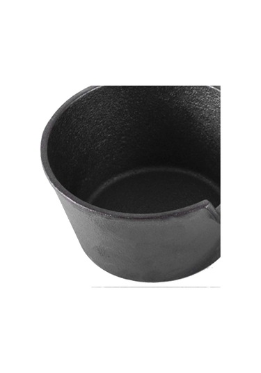 Mini Tereyağı Eritme Tencere Yuvarlak Sağlam Dökme Demir Damlatmayan Ağız Ahşap Saplı Omlet Kızartma Tavası Ev Mutfak Yemek Pişirme İçin Diğer