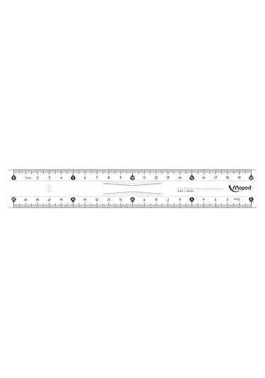 Maped 146108 20 CM Trıple Desimetre Kristal Cetvel