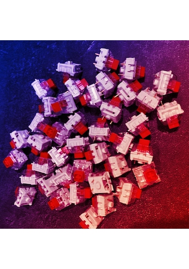 Springsun Outmu Mekanik Klavye Anahtarı - 30 Adet Kırmızı Switch Değiştirilebilir