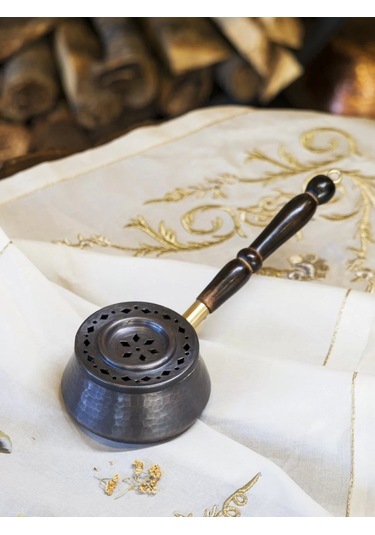 Bakır Buhurdanlık Laurus Model Oksitli Bakır Renk