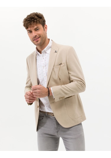 Pierre Cardin Erkek Bej Ex. Slim Fit Ceket 50264886-vr011 Beyaz